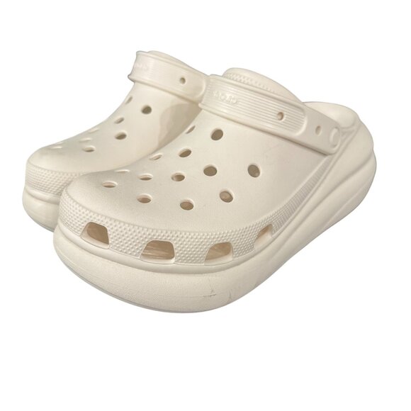 CROCS Other - Crocs White Crush Clog Platform Shoes, Size 9 (M) 11(W) WORN ONCE